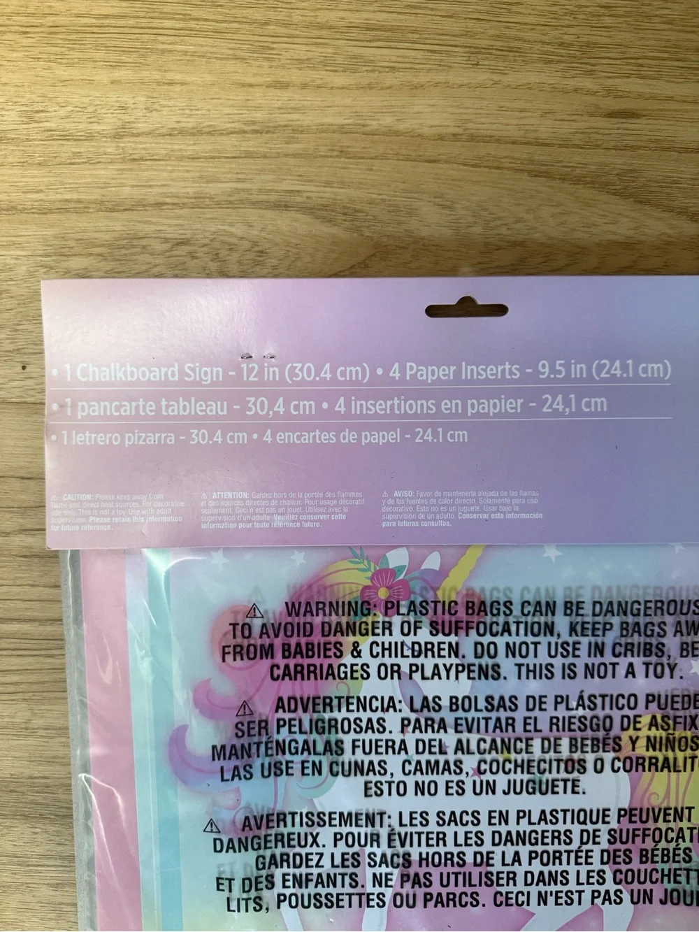 Pink Unicorn Hanging Party Decorations - Set